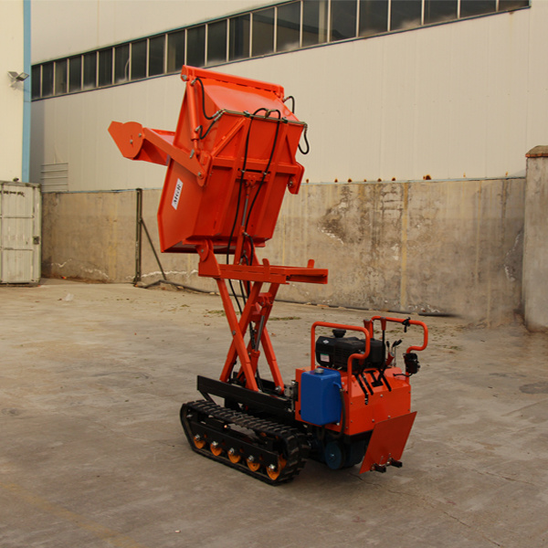 Self-loading Mini Crawler Transporter Small Track Dumper Garden Mini Dumper with Lift