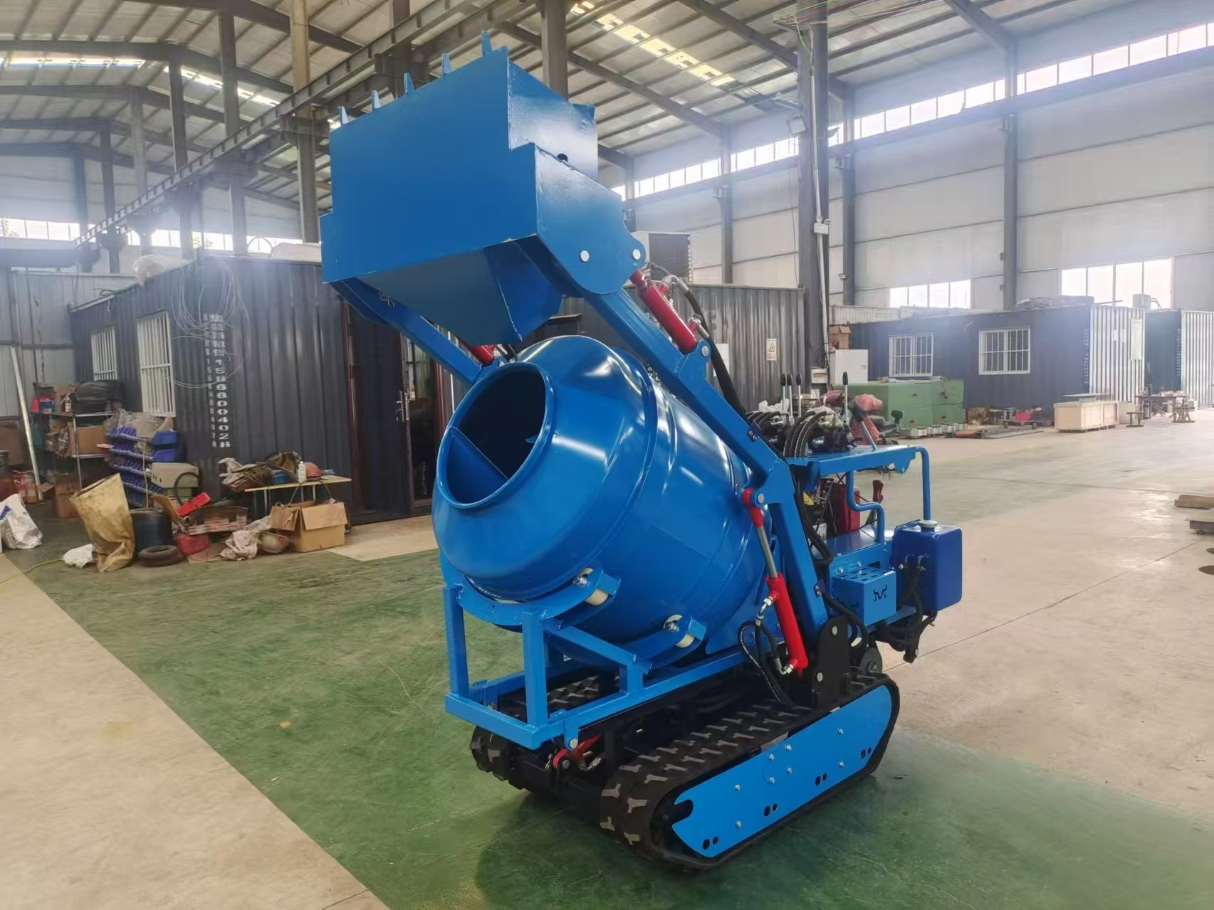 350L Mini Tracked Cement Mixer