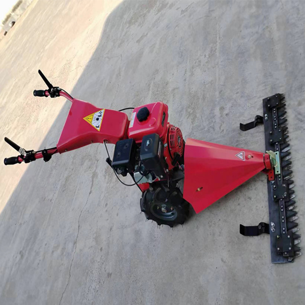 Gasline engine sickle bar mower