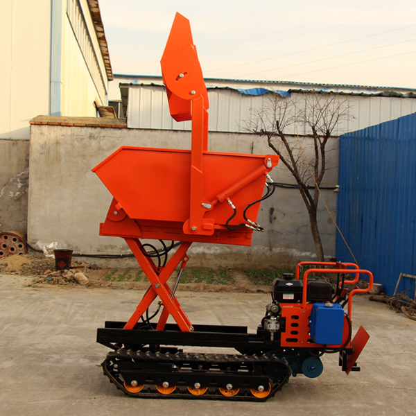 Self-loading Mini Crawler Transporter Small Track Dumper Garden Mini Dumper with Lift