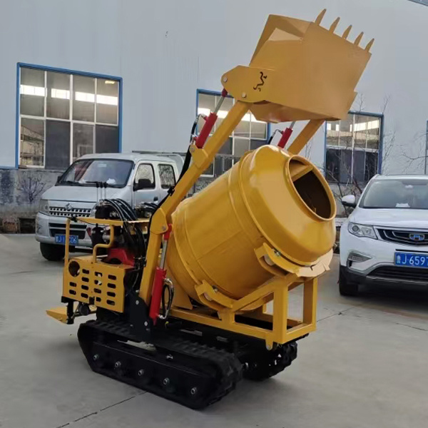 500L crawler type concrete mixer