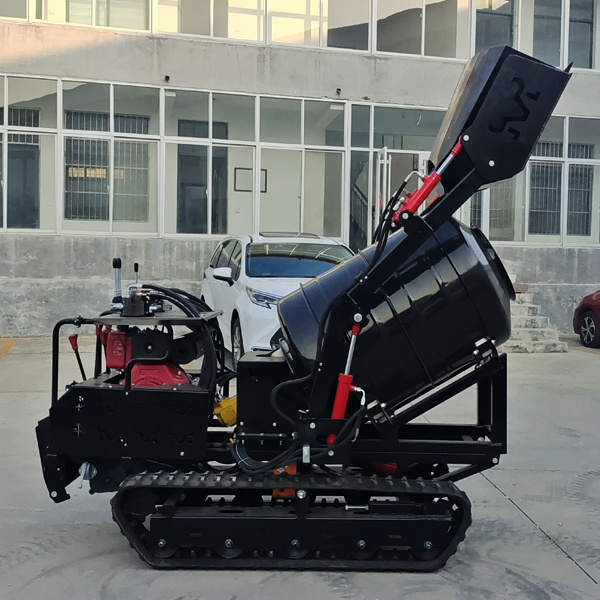 Mini Dump Truck Concrete Mixer Machine Crawler Self Loading 800L