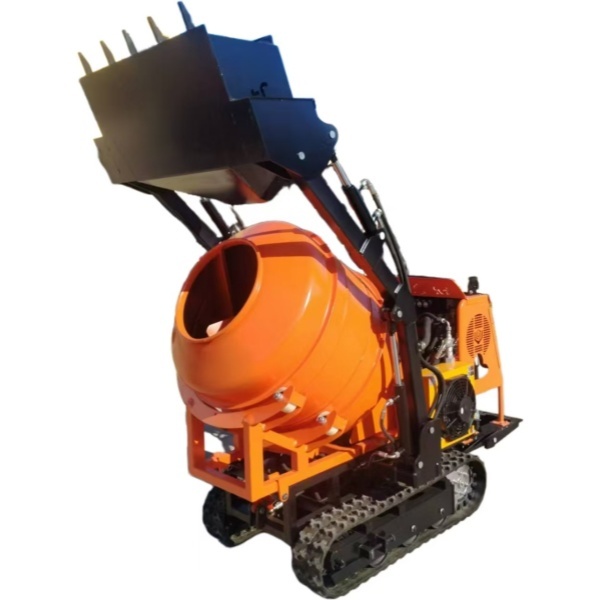 Full Hydraulic 350L Mini Tracked Concrete Mixer Low Fuel Consumption
