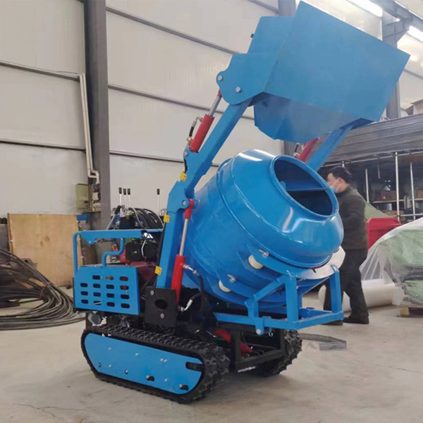 Rubber crawler 280L concrete mixer