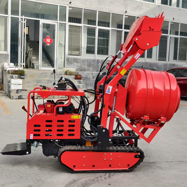 Automatic Crawler Type Mini Mobile Self Loading Concrete Mixer Truck