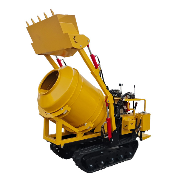 500L Crawler Cement Concrete Mixer Mortar Mixing Machine Tracked Dumper Cement Mixer