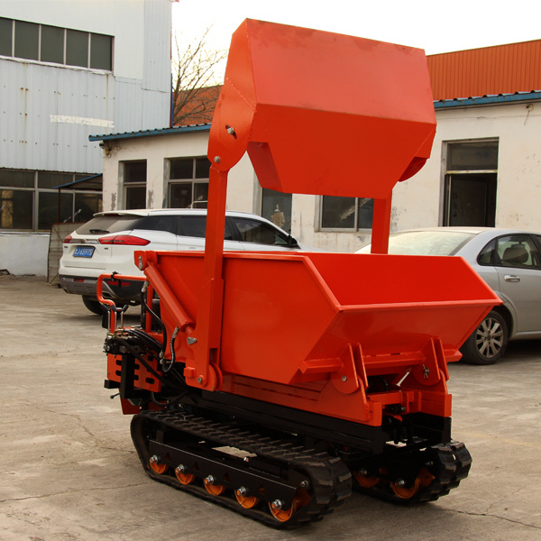 Self-loading Mini Crawler Transporter Small Track Dumper Garden Mini Dumper with Lift