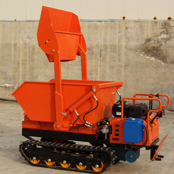 Self-loading Mini Crawler Transporter Small Track Dumper Garden Mini Dumper with Lift