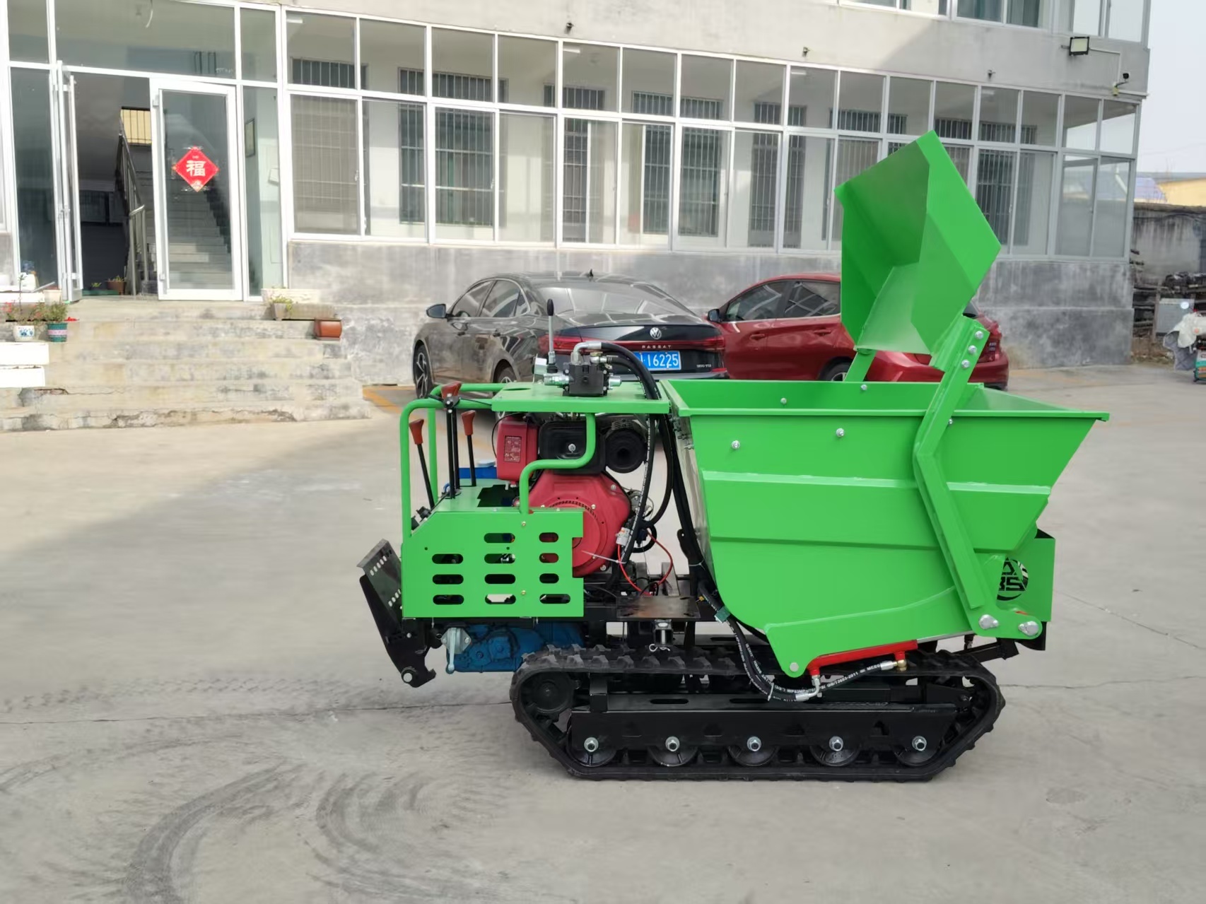 Mini Tracked Dumper 1000kg Load Capacity Automatic Dumping