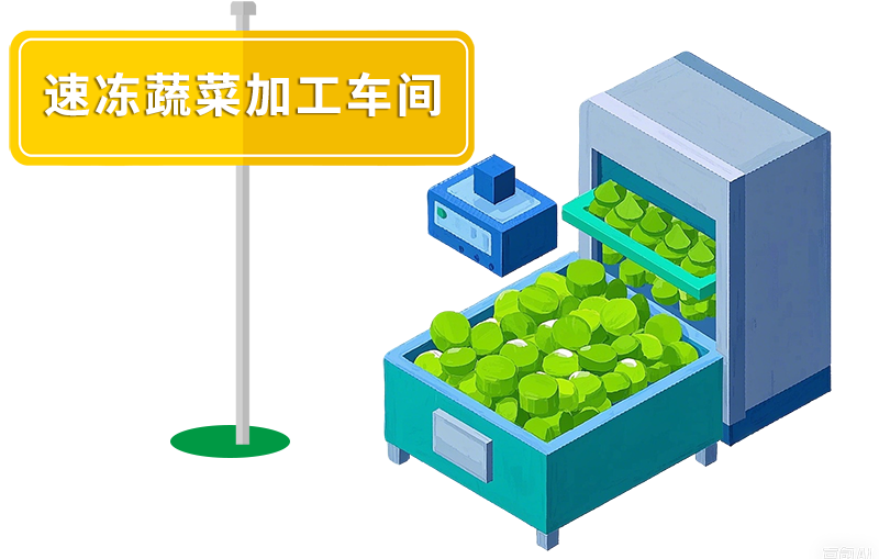 速冻蔬菜加工车间