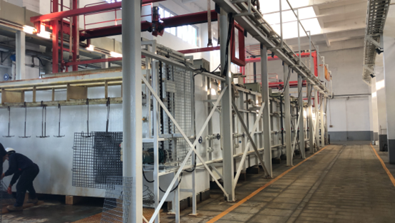 Línea de producción de galvanización en caliente completamente automática y totalmente cerrada.