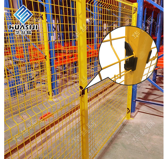 Frameless bending  robot safety fence