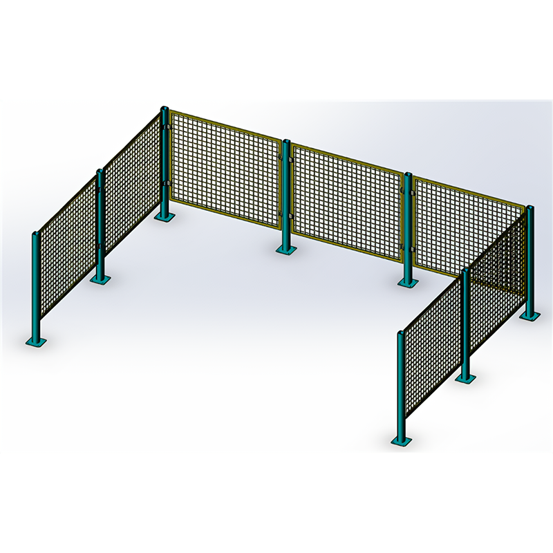 Hsj Robot Machine Protective Safety Guard Fence Workshop Security Aluminum Robot Safety Fence