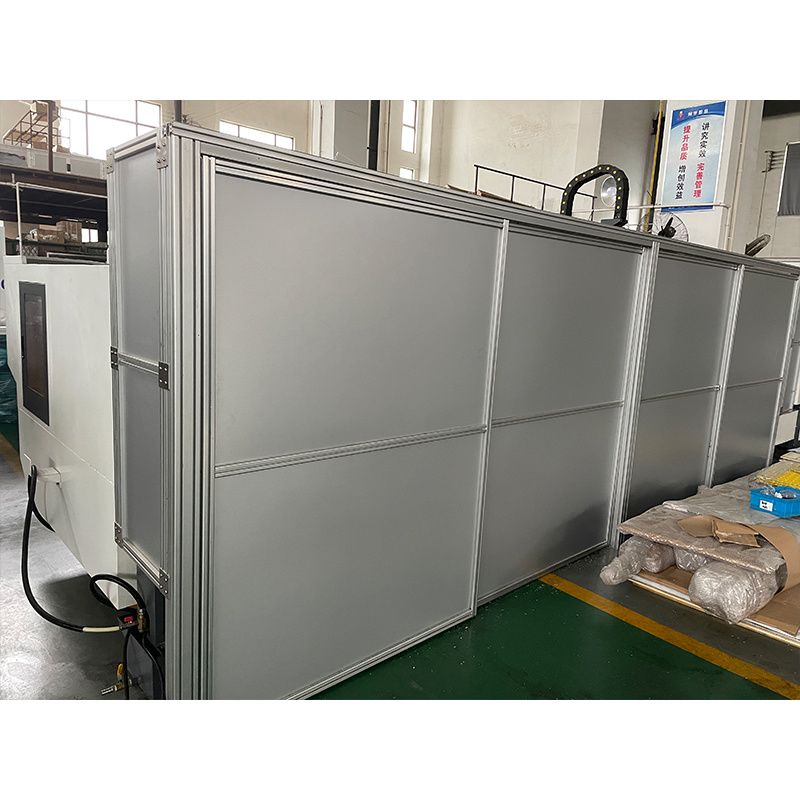 Hsj Aluminum Alloy Safety Fence Metal Workshop Isolation Mesh Machine Protection Panel