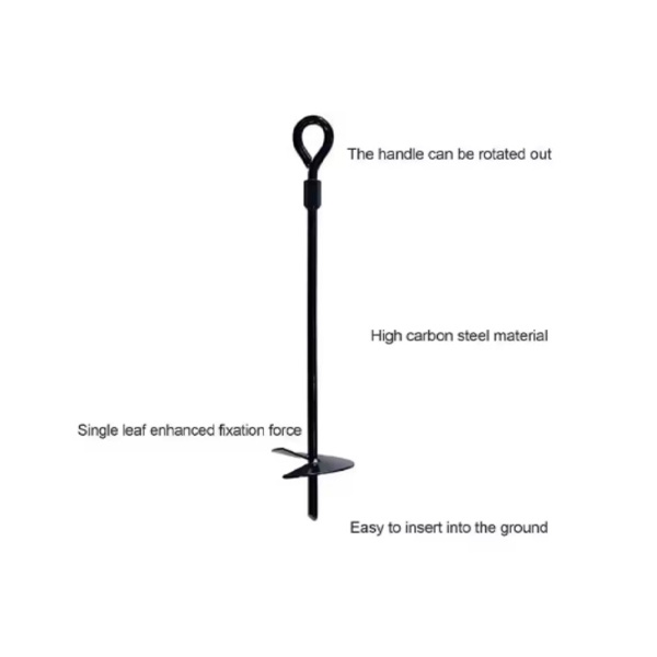 Small livestocktent screw anchor