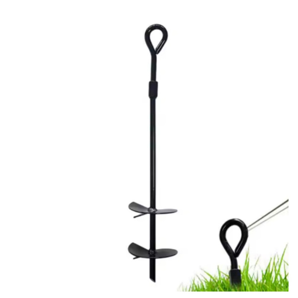 360 Swivel Dog Tie Out Stake Heavy Duty Iron Pet Cat Yard Anchor Rust Proof With Pull Force for Walking Cat Anchor Tether