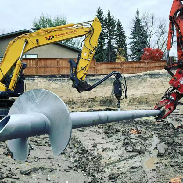 Large high-strength hot-dip galvanized spiral piles for bridge construction