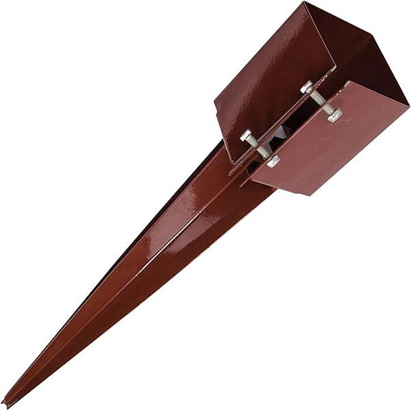 Outdoor Steel Fence Post Spike Ground Screw Anchor