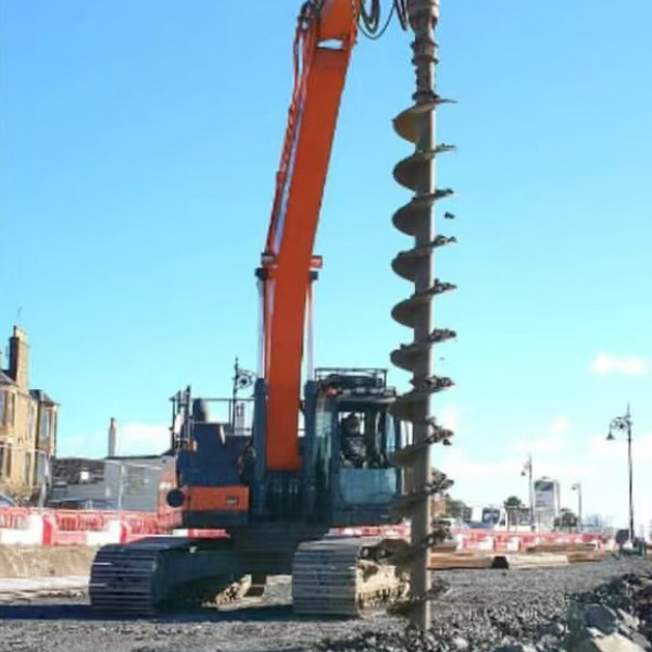 High Efficiency Large Ground Anchor Auger Galvanized Pile Kit Ground Screw Foundation Spiral Pile