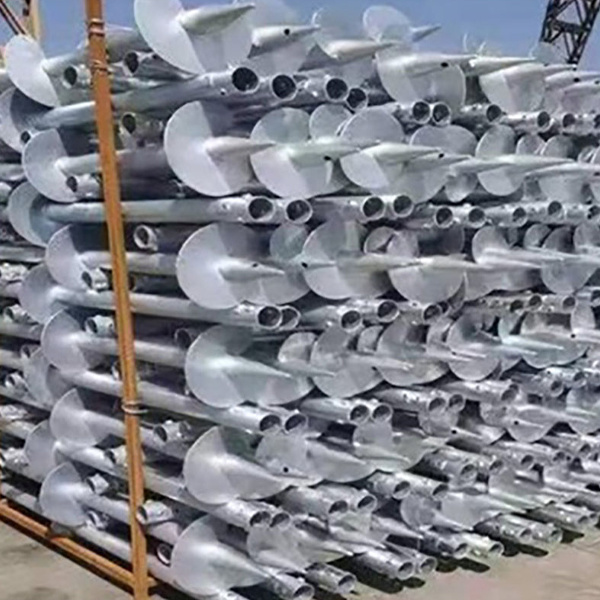 Superior Corrosion Resistant Screw Piers Reliable Helical Screw Pile Producer Galvanized Helical Piles for Foundation System
