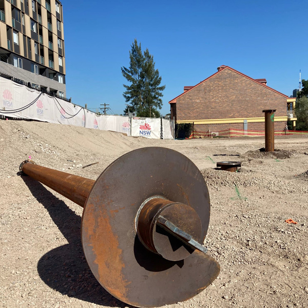 Large spiral ground pile