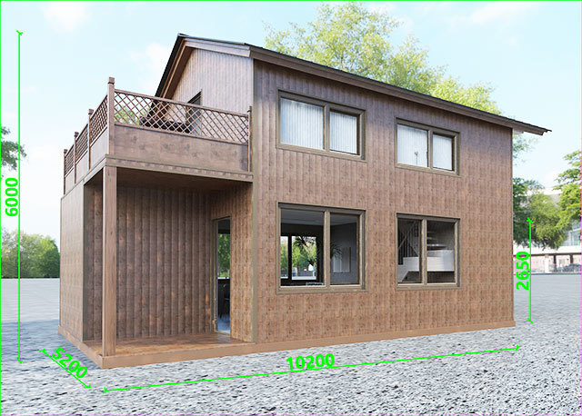 Two-Story Modular Rapid-Assembly Sunroom