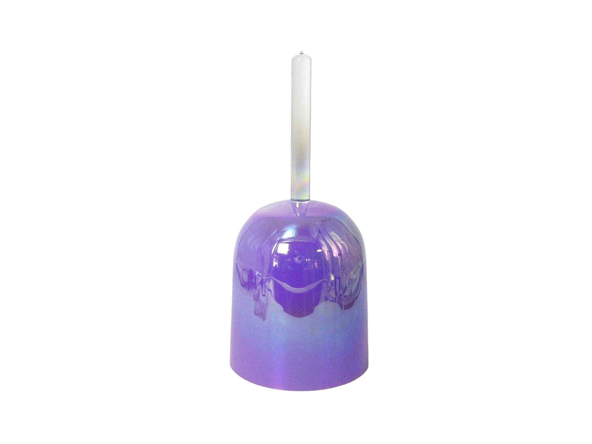 ZHQH Purple Alchemy Handheld Crystal Singing Bowl for Sound Healing TMSC-014