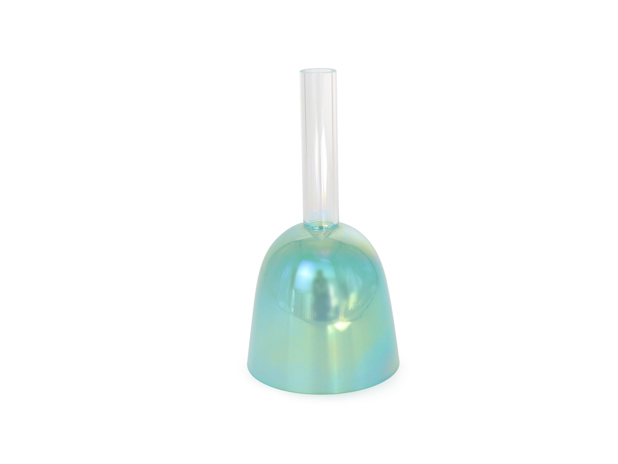 ZHQH Turquoise Jade Handle Crystal Singing Bowl TMSC-038
