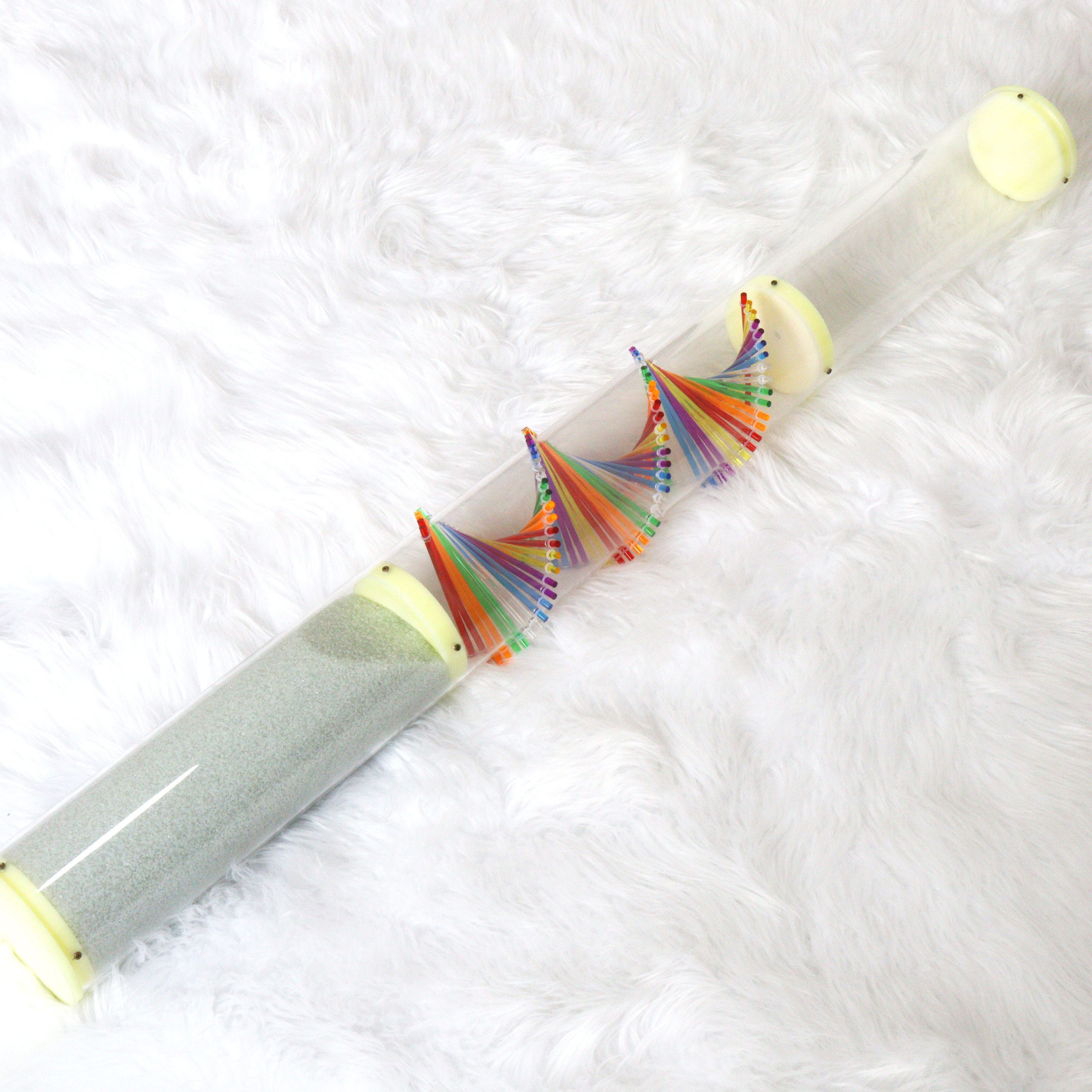 ZHQH Rotation Rainbow Rain Stick