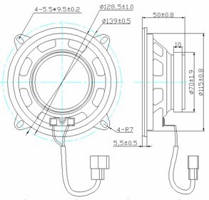 Frequency response:12KHz Impedance:4±15%Ω Resonant frequency:110±20%Hz Rate power:20W Sensitivity:90±3dB