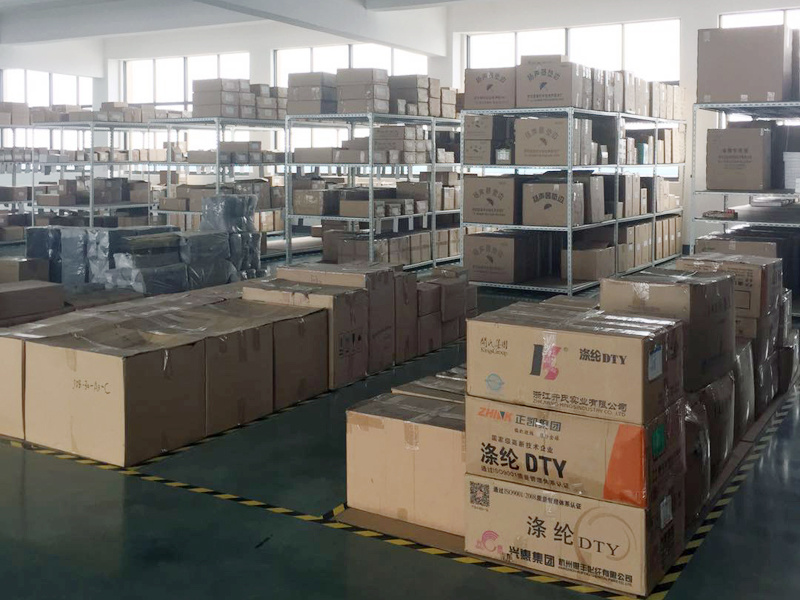 A corner of the warehouse