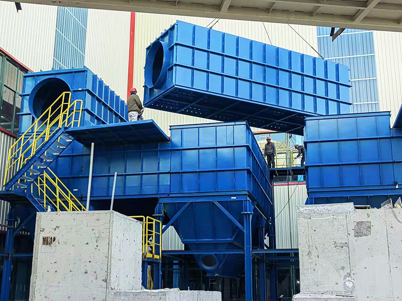 Hot rolling mill sintered plate dust collector