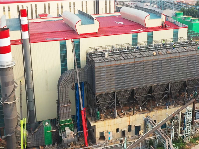 Steelmaking continuous casting dust collector