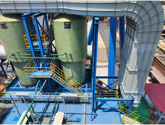 Sintering mixer and belt gallery wet dust collector