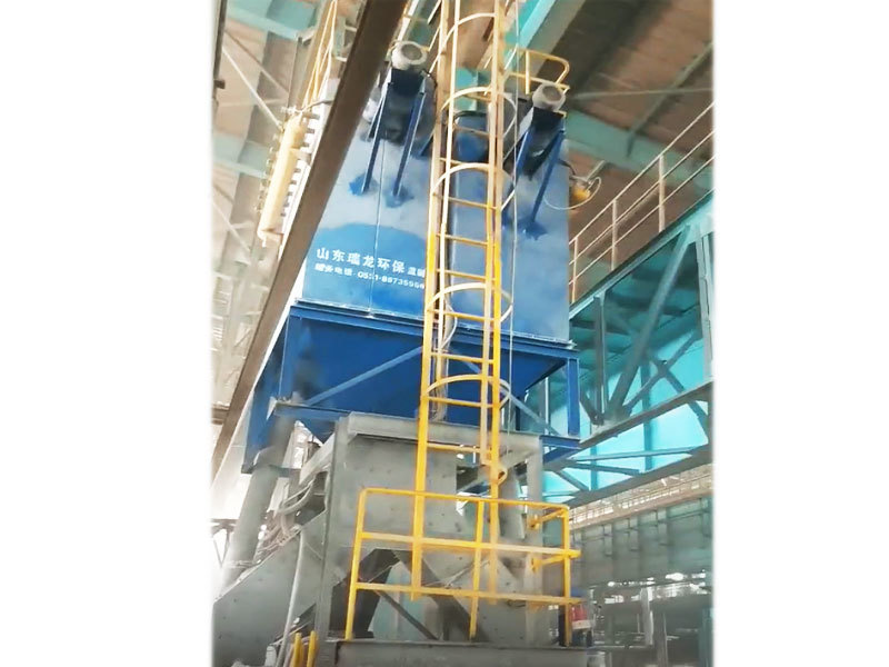 Belt conveyor unloading trolley single dust collector
