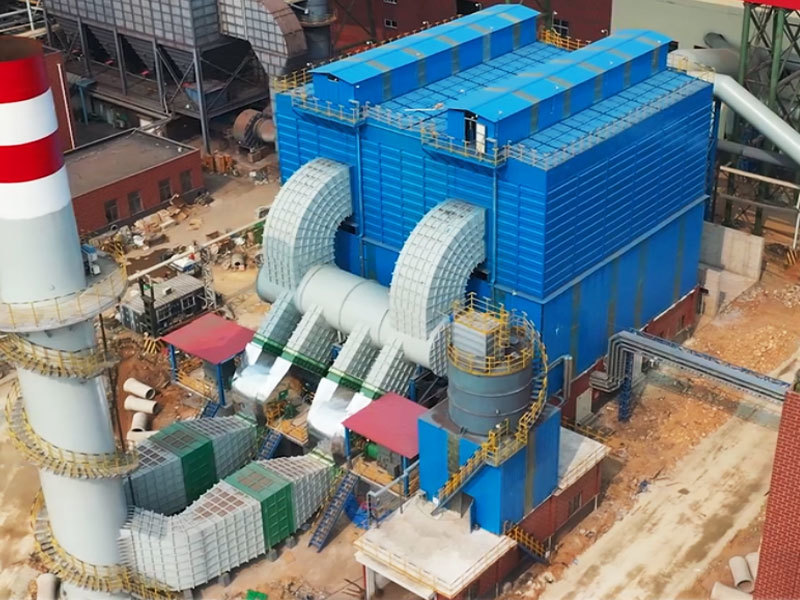 High-furnace ore bin dust collector