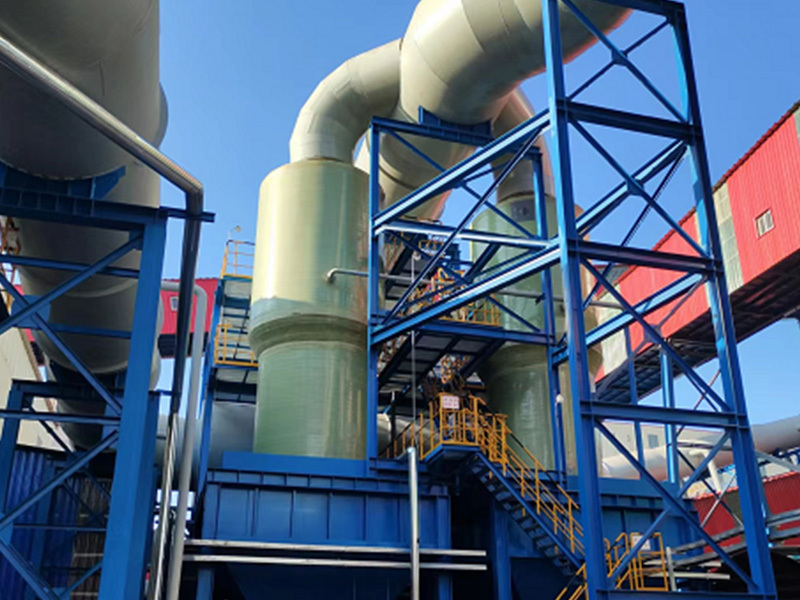 Sintering mixer and belt gallery wet dust collector