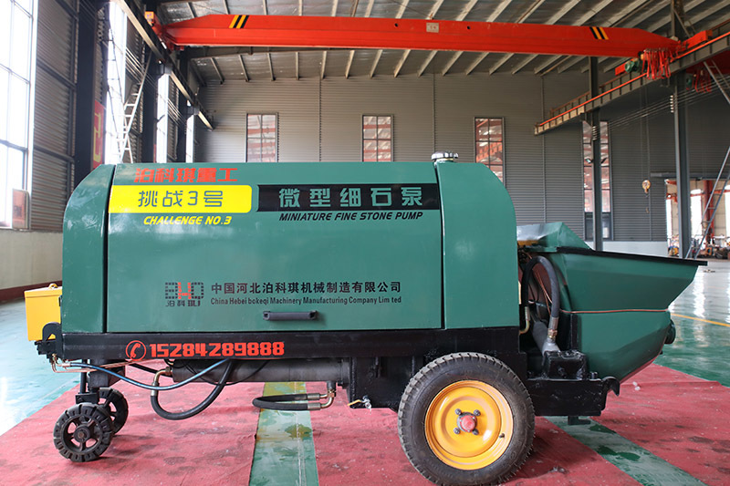 Fine aggregate concrete pump