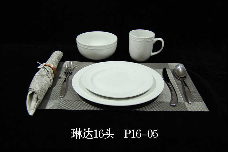 浮雕16头餐具