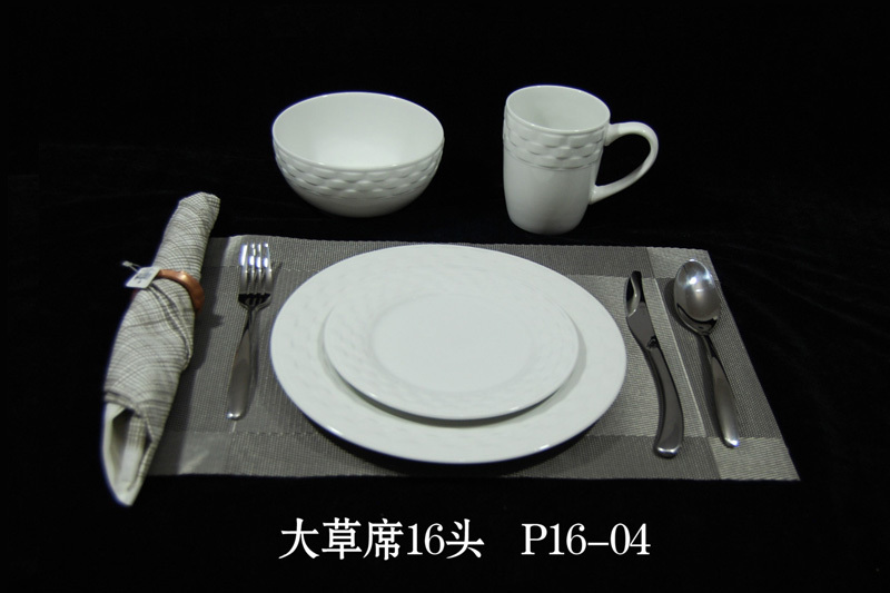浮雕16头餐具