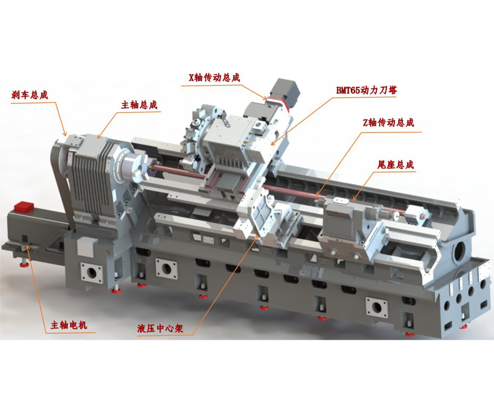 RH-25H(A)-M(硬轨)卧式斜床身数控车削中心光机