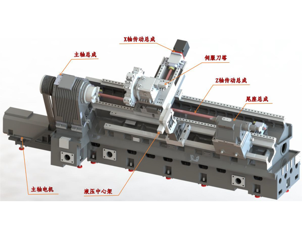 RH-25L(A) 卧式(线轨)斜床身数控车床光机