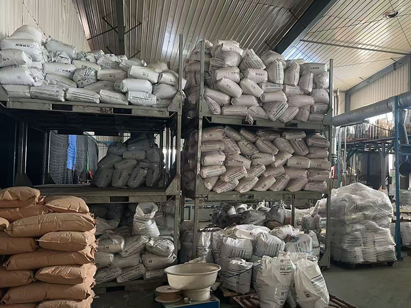 Raw material storage Raw material storage