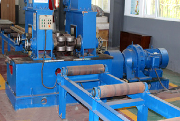 Mechanical flange straightening machine