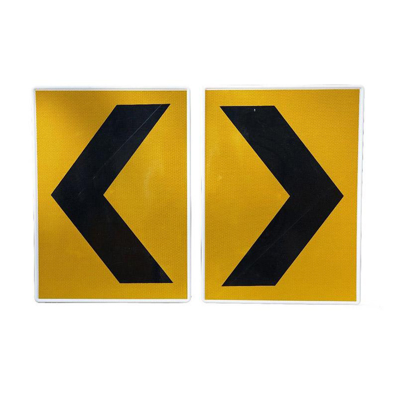 Road cone guide sign