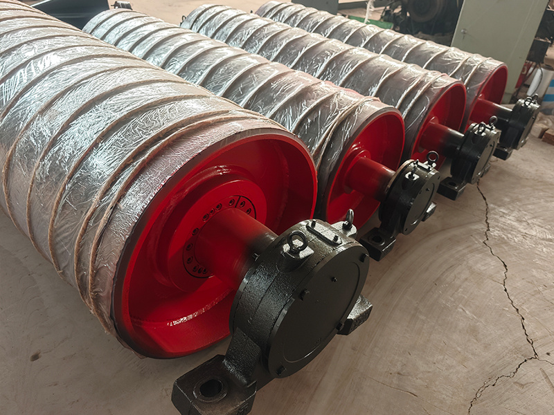 Rubber-coated roller