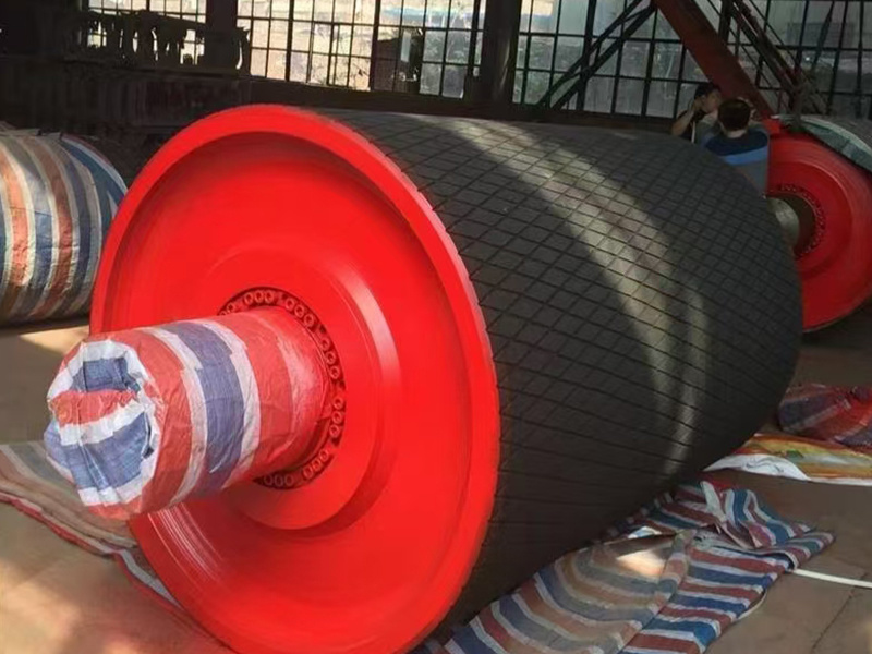 Rubber-coated roller