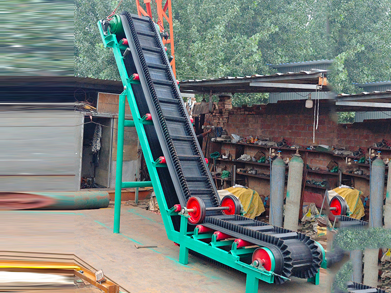 Steep angle conveyor