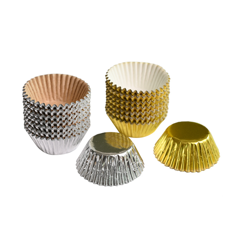 Gold and Silver Cake Cup