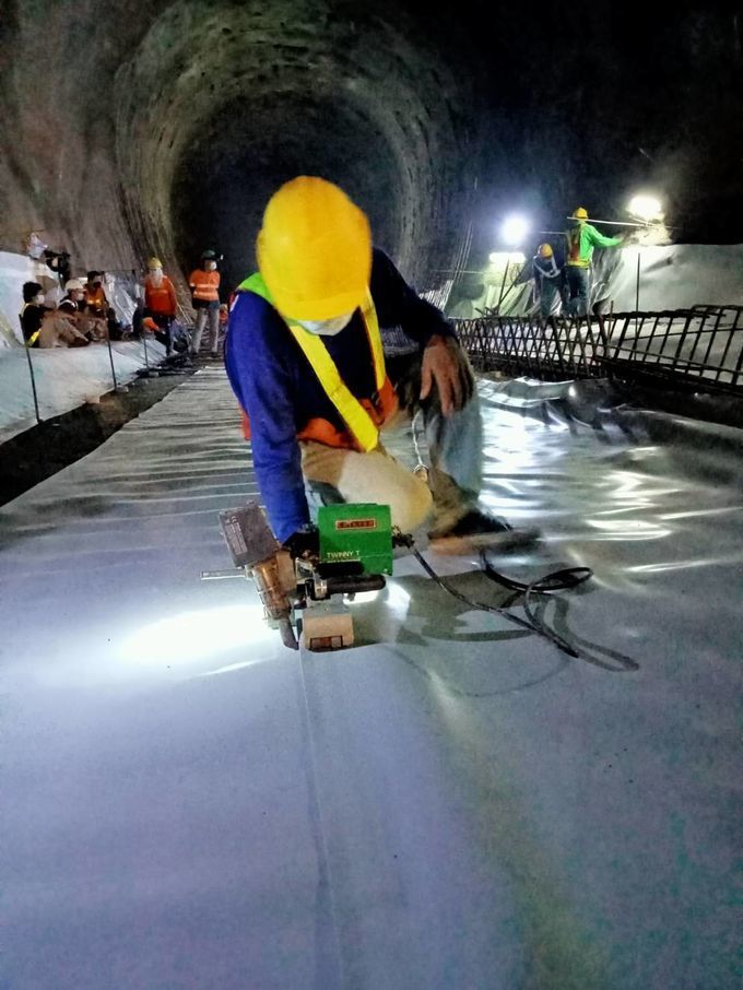 latest company news about Together with the 1st General Contractor of Thailand, Joaboa Tech Creates Waterproof Barrier for the Longest Railway Tunnel in Thailand!  5
